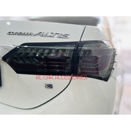 Toyota Altis corolla 2014 2015 2016 led rear tail lamp light cover fog red line drl taillamp taillig