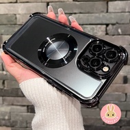 Magnetic Charger Shockproof Clear Case For iQOO 15 Neo 11 10 Pro Plus Z10 Turbo Pro iQOO15 iQOONeo11