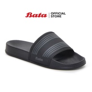 Bata บาจา รองเท้าแตะเล่นน้ำสงกรานต์ รองเท้าฟองน้ำ ลุยน้ำสงกรานต์ ใส่สบาย ไม่ลื่น สำหรับผู้ชาย รุ่น Simba สีดำ 8616353