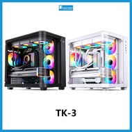 Jonsbo TK-3 PC ITX / MATX / ATX Gaming Chassis Desktop Casing ( Black / White )