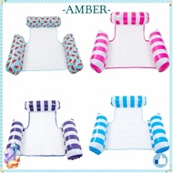 AMBER Water Hammock, Inflatable Multi-functional Swimming Pool Float Inflation,  3-Tube Foldable Wat