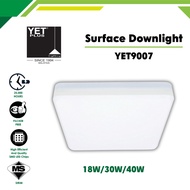 [𝐒𝐈𝐑𝐈𝐌] YETPlus Surface Downlight YET9007 White LED Lamp Light Ceiling Square 18W 30W 40W 6500K 3500