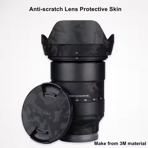 Hinefilm Skin for Sigma 24-70 F2.8 Lens Skin For Sigma 24-70mm F2.8 DG DN Art E / L Mount Protector 