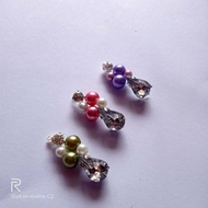 Pearl sequins fake nose ring fake piercing