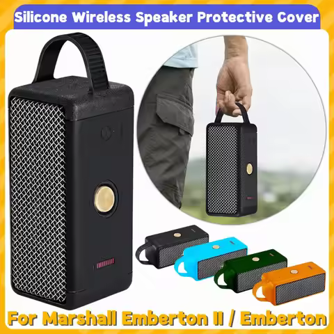 Foldable Anti-fall Speaker Case with Handle Wireless Speaker Carrying Case Replacement Parts for Mar