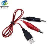 DIY Copper Alligator Clips with wire male USB connector test leads crocodile clamp