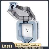 IP66 Waterproof 15A Rainproof Charging Socket US Plug Outdoor Socket Waterproof Box
