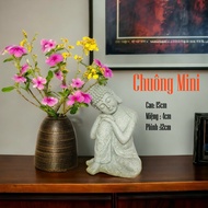 Bộ bình gốm 3 Lọ hoa gốm sứ vẽ tay men lạnh - Gốm bát tràng Yumi Shop YM215