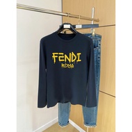 2026Fendi T-shirt Bercetak Lelaki dan Wanita T-shirt Sukan T-shirt Pasangan T-shirt Kasual Hip-hop A