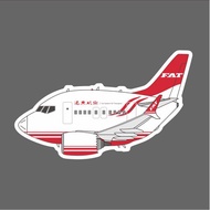 Far East Airlines Boeing B737 Q Version Civil Aircraft Airplane Shape Waterproof 3M Sticker Size 90m