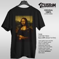 Kaos Lukisan Monalisa/ Tshirt Monalisa/ Tshirt Art Monalisa