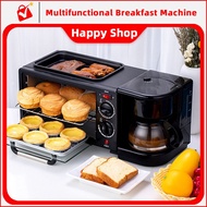 Multifunctional breakfast maker oven bread machine coffee machine 3-in-1 toaster Temperature control