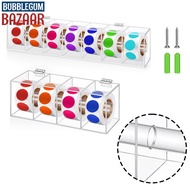 [BUBL] Day of The Week Sticker Dispenser 2.17" Square  for Acrylic Sticker Roll Holder