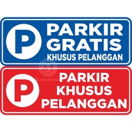 FREE PARKING VINYL STICKERS FOR CUSTOMER ONLY (SOLD INDIVIDUALLY)