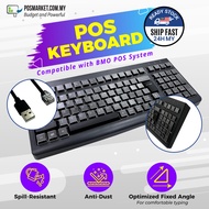 PapanKekunciUSB Berwayar 104Kekunci (USB Wired Keyboard 104 keys BMO POS-key Keyboard POS Terminal)