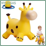 NYLIBGAS Giraffe Bouncy Horse, Anti-fall Thickened Animals Jumping Toys, Fun Inflatable Sturdy Rubbe