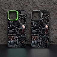 Batman Pattern Phone Case Compatible for IPhone 15 14 13 12 11 Pro X XR XS MAX 7/8 Plus Se2020 Hard Silicone All-Inclusive Shock-resistant Smooth Advanced Scratch Resistant Case