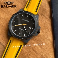 BALMER | 9191G BK-9 Yellow Rubber Strap Automatic Men Watch Limited Edition [S.N 135/999] 1 Year Int