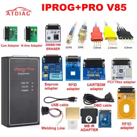Hot V87 IPROG PRO Till 2019 Cars IMMO Key Programmer IPROG+ PLUS V85 V777 Airbag Reset ECU Diagnosti