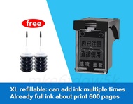 HP 67 สีดำ HP 67XL หมึก HP67XL ตลับหมึกรีฟิลเข้ากันได้สำหรับ HP 1255 2724 2725 2722 2723 2752 2755 2