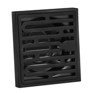 Black Shower Trap 304 Stainless Steel Washing Machine Floor Drain Kitchen Sewer Drain Cover Home Bathroom Deodorant Accessories