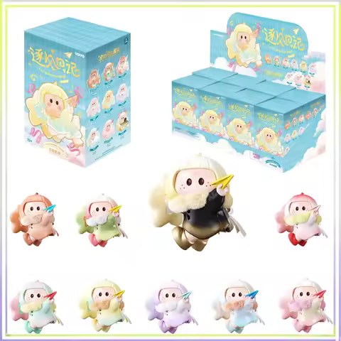 Yoyo Fly With The Wind Diary Series Blind Box Flocked Aromatherapy Figurine Fridge Magnets Kawaii De
