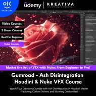 VFX Masterclass - Gumroad - Ash Disintegration Houdini & Nuke VFX Course | VFX Video Course