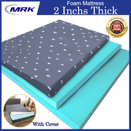 MRK Foam mattress with mattress Cover 2 inches thick  ( 30x75 / 36x75 / 48x75 / 54x75 / 60x75 ) ( single / double / queen / family ) bed foam mattress high quality one second rebound futon ( gwapito home goods / gwapitohomegoods )