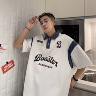 Boaster Letter Printed Loose T-shirt for Men and Women
