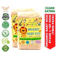 Clean Eating [Twin Pack] Organic Baby Rice Stage 1: 6 Months Old 500g