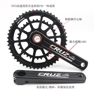 CRUZBIKE Double-Layer Crankset Crankset Set Road Bike Crank Double-Layer Aluminum Allo