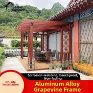 SHANNAIER | Simple Outdoor Aluminum Grape Arbor