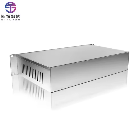 Sandblast Anodized Aluminum Alloy Cabinet Enclosure 19inch 1U 2U 3U 4U Server Rack Mount Chassis Sho