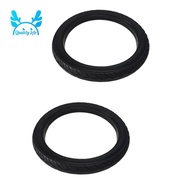 2PCS 16 Inch 16 X 1.75 Bicycle Solid Tires Bicycle Bike Tires Explosion-Proof Tires 16 X 1.75 Black Rubber Non-Slip Tires Cycling Tyre