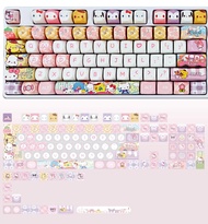 Sanri0 Keycaps for XOA MX Switches Cute Anime Japanese Kitty Cinnamoro Kurromi Mechanical Gaming Key