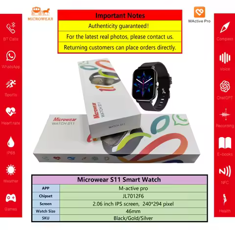 Upgraded WhatsApp Chat 11-Series Smart Watch 11 S11 Smart Island One-click Connection NFC Micro Wear