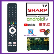 Compatible Sharp 4K Google UHD TV Remote Control FJ1X SH810V Smart Android TV Remote Sharp