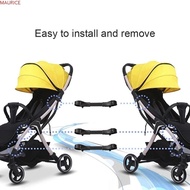MAURICE Baby Stroller Connector For Stroller Portable Steel Twin Triplets Quadruplets Infant Cart Secure Straps
