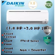 DAIKIN WALL MOUNTED NON - INVERTER  R32 1.0 HP - 3.0 HP FTV - P MODEL WITH WIFI ADAPTOR