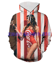 （xzx  31th）  (ALL IN STOCK) Coca-Cola Red Beauty 3D Full Print Unisex Hooded Casual Long Sleeve Hooded Style 10