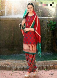 Unstitched Cotton Punjabi Material