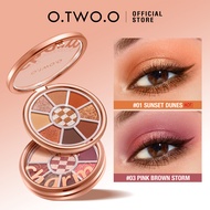 O.TWO.O 9 Warna Eyeshadow Palette High Pigment Waterproof Long-Lasting Eyeshadow