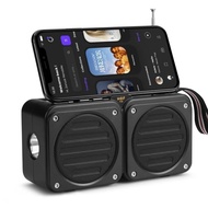 HF-F30 Wireless Bluetooth Speaker Dual Solar Panel Flashlight Radio Bluetooth Speaker G8YZ