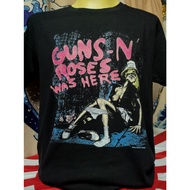 เสื้อวงนำเข้า Guns N Roses Metallica Pushead ACDC Iron Maiden Heavy Metal Megadeth Kiss Rock Style V