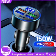 5port 150W charger With Voltage for Digital Display BETTDOW 66W 4 Ports fast charging car charger ca