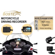 【COD】 BOSET Dash Cam For Motorcycle Video Helmet Waterproof Dashcam Bicycle With Night Vision