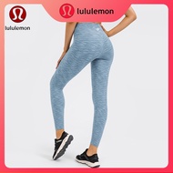 Lululemon New Yoga Women's leggings Stripe Color Centerless Design Fitness Running Pants 19108