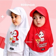 MERAH Red and white hijab, August hijab, August hijab, August hat independence independence 5 to 10 