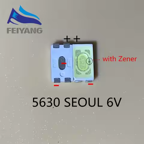 100pcs FOR Repair Sony Toshiba Sharp LED LCD TV backlight Seoul SMD LEDs 5630 6V Cold white light em