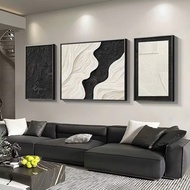 3 modern abstract paintings, imported wooden frames/living room/hotel decoration B&B wall decoration